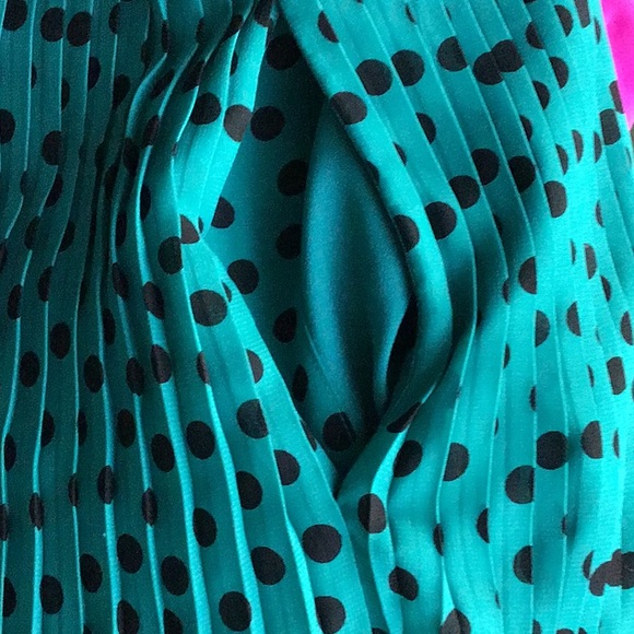 BCBGeneration Polka Dot Pleated Hi-low Skirt XXS - Picture 3 of 6